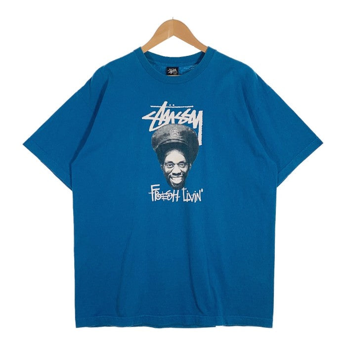 STUSSY ステューシー FRESH LIVIN プリント Tシャツ ブルー メキシコ製 Size XL 福生店 – GolRagオンラインショップ