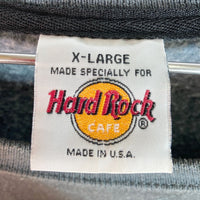 Hard Rock CAFE ハードロックカフェ HAWAII ハワイ 刺繍ロゴ スウェット トレーナー グレー sizeXL 瑞穂店