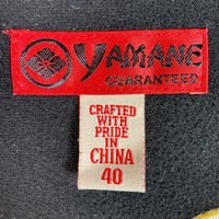 YAMANE ヤマネ EVISU ゴールド ビック カモメ 刺繍 トラックジャケット ブラック size40 瑞穂店