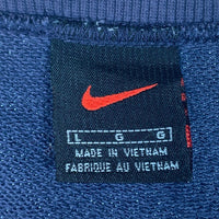 90-00's NIKE ナイキ スウェットクルーネックトレーナー 前V ネイビー Size L 福生店
