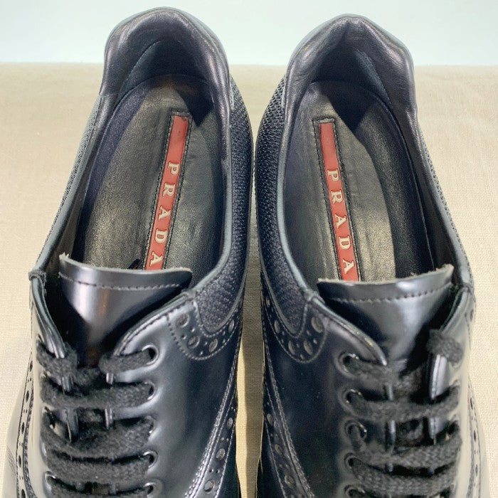 PRADA プラダ メダリオン ドレスシューズ スパイク ブラック 2EG 052 Size 6.5 福生店