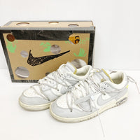 NIKE×OFF-WHITE ナイキ×オフホワイト DUNK LOW 1 OF 50 "49" DM1602-123 ホワイト×グレー size27.5cm 瑞穂店