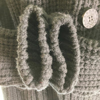 TMT ティーエムティー HANDKNIT LOW GUAGE PEA COAT ハンドニットローゲージ Pコート 2019AW ブラック sizeM 瑞穂店
