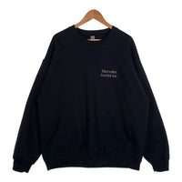 Mercedes Anchor inc. メルセデスアンカーインク グリッターロゴ プリント スウェットクルーネックトレーナー ブラック Size XL 福生店
