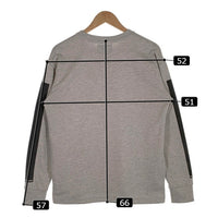 NUMBER(N)INE DENIM ナンバーナイン デニム スウェットクルーネック トレーナー サイドライン グレー Size M 福生店