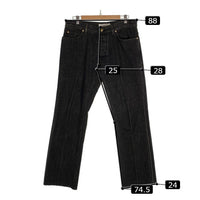 YvesSaintLaurent rivegauche イヴサンローラン リヴゴーシュ ブラックデニムオパンツ センタープリーツ ゴールド金具 Size 48 福生店