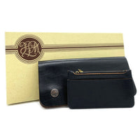 AT LAST&CO アットラスト Wallet ウォレット 札入れ 小銭入れ ホースハイド ブラック チェーン欠品 福生店