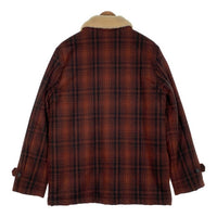 Nudie Jeans ヌーディージーンズ Mangan Lumber Jacket チェック ウール 裏ボアジャケット レッド 160692 Size M 福生店
