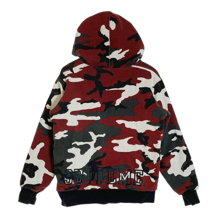 SUPREME シュプリーム 13AW Thermal Zip up Hoodie Snow Camo サーマルジップアップ フーディ カモ総柄  パーカー レッドホワイト sizeM 瑞穂店