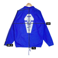 VANS バンズ coach jacket VA14FW-21RO コーチジャケット スカル 青 sizeL 瑞穂店