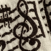 NUMBER (N)INE ナンバーナイン 音符 アフガンストール 大判ストール フリンジ マフラー スカーフ ストール 総柄 ホワイト S07-NA012A カシミヤ混 アーカイブ archive Soloist ソロイスト 瑞穂店