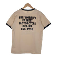 TOYS McCOY トイズマッコイ Johnson Motors No.1 リンガーTシャツ ベージュ Size L 福生店