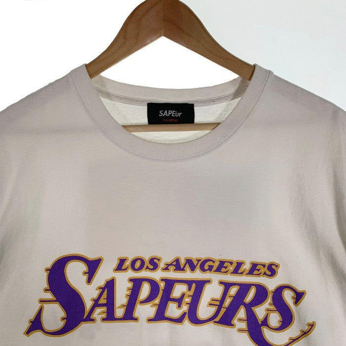 SAPEur サプール LOS ANGELES SAPEURS プリントTシャツ ホワイト Size XL 福生店