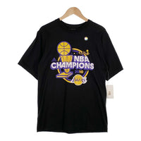 adidas アディダス LAKERS レイカーズ 2010 NBA FINALS CHAMPIONS プリント Tシャツ ブラック デッドストック Size M 福生店