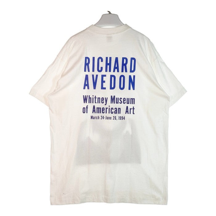 FRUIT OF THE LOOM フルーツオブザルーム RICHARD AVEDON 94年 USA製 FOTOFOLIO リチャードアヴェドン  アートTシャツ ホワイト sizeXL 瑞穂店