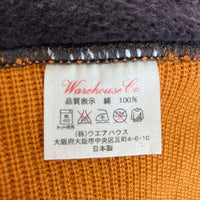 HELLER'S CAFE ヘラーズカフェ 2トーン 両Vスウェット 長袖 オレンジ size42瑞穂店