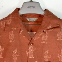 ORGUEIL オルゲイユ オープンカラーシャツ OR-5060 レッド size40 瑞穂店