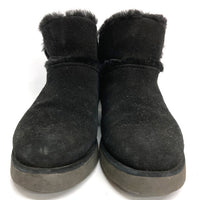 UGG アグ W CLASSIC MINI SPILL SEAM クラシック ミニ スピル シーム ムートンブーツ 1108145 ブラック size24cm 瑞穂店