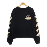 OFF-WHITE オフホワイト 20SS Tape Arrows Slim Crewneck テープ アロー スリム クルーネック トレーナー ブラック 並行品 Size L 福生店