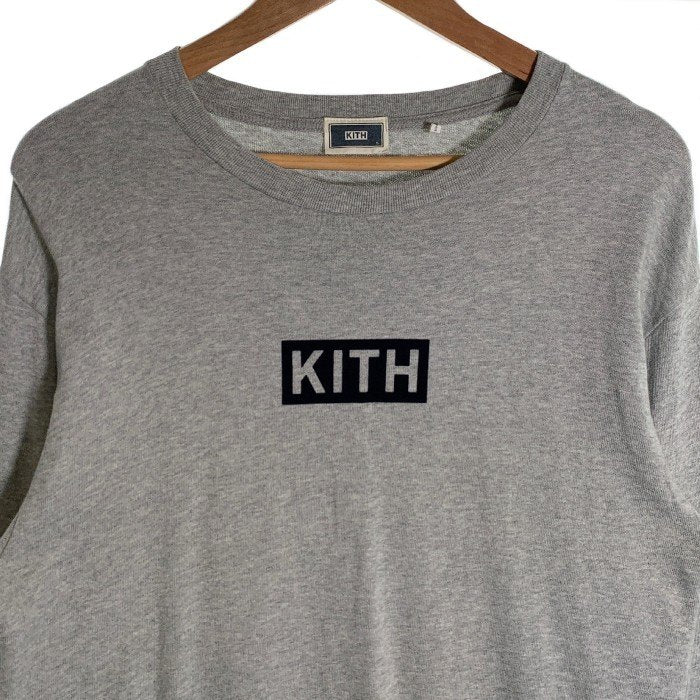 KITH キス ボックスロゴ ロングスリーブTシャツ グレー Size S 福生店