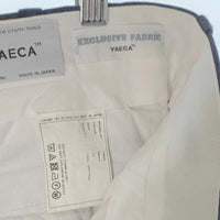 YAECA ヤエカ WIDE CHINO CLOTH PANTS チノクロス ワイドパンツ ネイビー 19605 Size 32 福生店