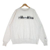 THE MET × CHAMPION ザ メット チャンピオン CITY SCAPE REVERSE WEAVE CREW SWEAT "METROPOLITAN MUSEUM OF ART" クルーネックスウェット リバースウィーブ メトロポリタン美術館 グレー sizeXL瑞穂店