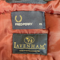 FRED PERRY × LAVENHAM フレッドペリー×ラベンハム 中綿ジャケット ブラック sizeXS 瑞穂店