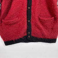 HELLRAZOR ヘルレイザー KICK IN THE DOOR MOHAIR CARDIGAN カーディガン レッド sizeL 瑞穂店
