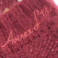AVIREX アヴィレックス 7833240601 Women モヘアニット Size F バーガンディー 瑞穂店