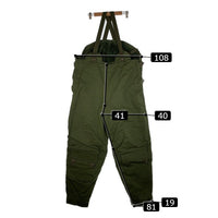 60's スウェーデン軍 モーターサイクル オーバーパンツ オーバーオール ライナー付 オリーブ 1961 Size C52 福生店