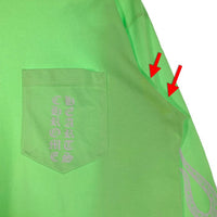 Chrome Hearts クロムハーツ L/S TEE ロングスリーブ ポケット Tシャツ ライムグリーン Size L 福生店