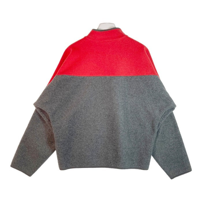 THE NORTH FACE ノースフェイス フリースジャケット 赤グレー