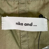 niko and... ニコアンド タグ付き ギャザーミリタリーサロペット ボトムス カーキ sizeF 瑞穂店