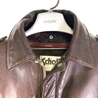 SCHOTT ショット 70's~80's G-1 レザーフライトジャケット ブラウン size42 瑞穂店