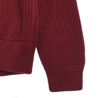 Maison Martin Margiela メゾンマルタンマルジェラ 12AW ドライバーズニット ジップアップ ボルドー S30HA0575 Size M 福生店