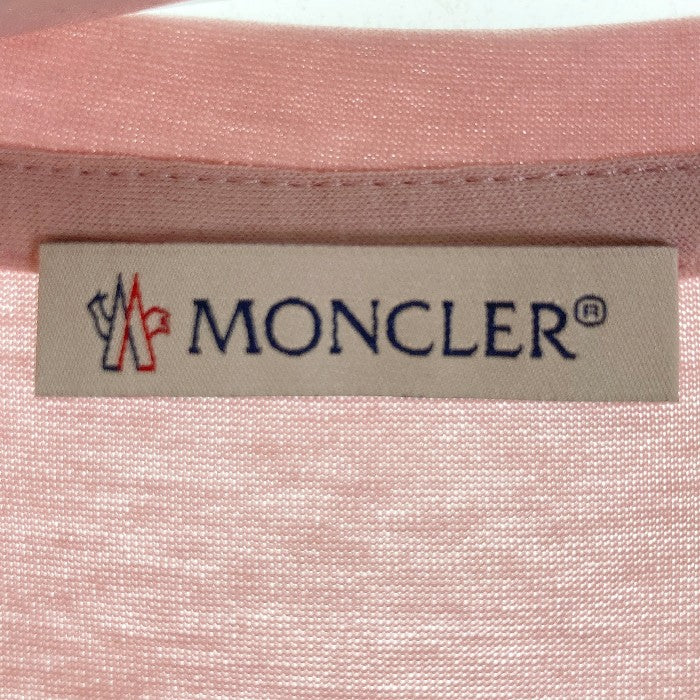 moncler モンクレール ワッペンＴシャツ c-scom-18-1571 ピンク sizeS 瑞穂店