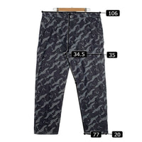 EVISU エヴィス 5501 ジャガード テーパードデニムパンツ 鶴 インディゴ Size 42 福生店
