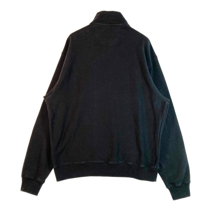 【美品】STUSSY スチューシー ハーフジップ ブラック