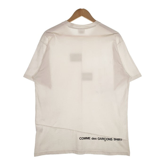 Supreme CDG Split Box Logo Tee White LTシャツ/カットソー(半袖/袖