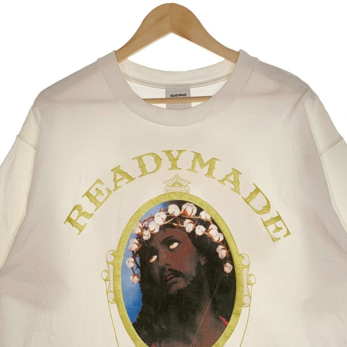 READYMADE レディメイド 22SS Cotton Wreath Tee コットンリース プリントTシャツ ホワイト  RE-DT-WH00-00-12 Size L 福生店