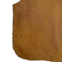 80's Carhartt カーハート Duck Vest ダック地 ベスト ジップアップ ベージュ Size XXL 福生店