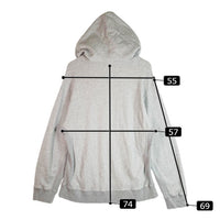 UNION ユニオン HOODIE ロゴ刺繍フーディー パーカー グレー size3 瑞穂店