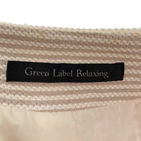UNITED ARROWS ユナイテッドアローズ GREEN LABEL RELAXING ボーダー セレモニースーツ ワンピース ジャケット クリーム size40/44 瑞穂店