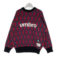 MOUSSY × UMBRO マウジー × アンブロ ニット オーバーサイズシルエット ボルドー sizeFREE 瑞穂店