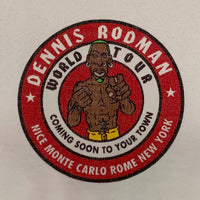 90's Dennis Rodman デニスロッドマン MTV WORLD TOUR プリントTシャツ Championボディ ホワイト Size M 福生店