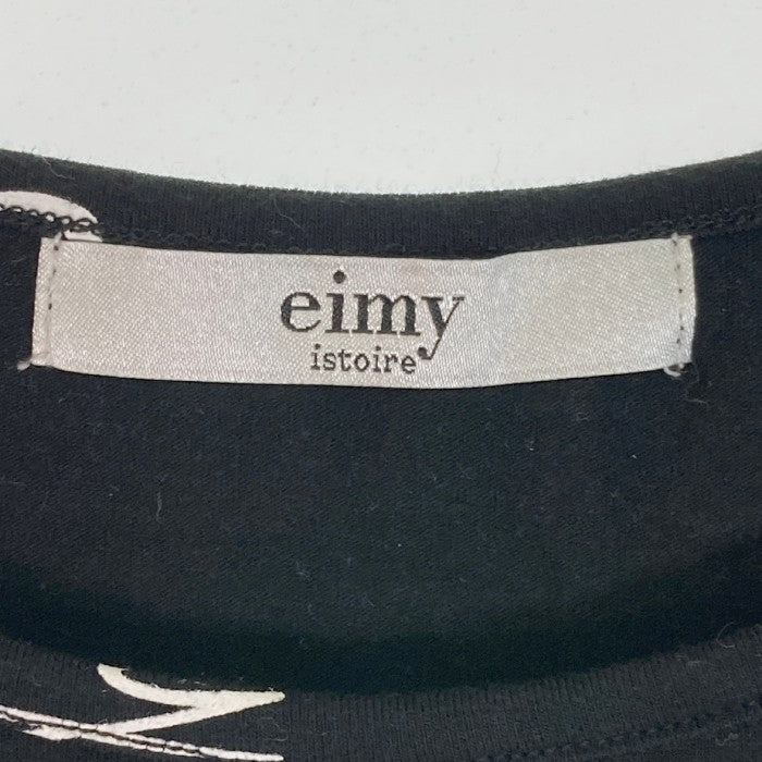 eimy istoire エイミーイストワール randomly eimy プリントTシャツ ブラック sizeF 瑞穂店