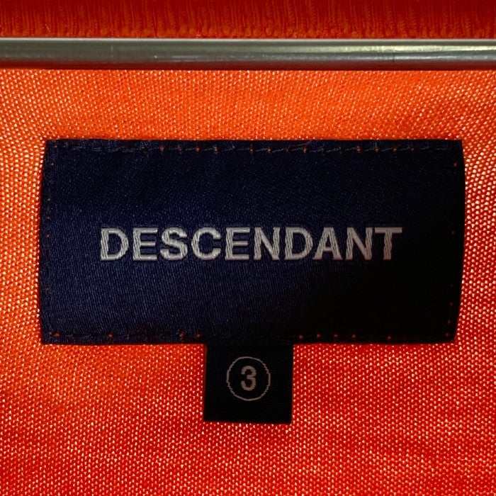 DESCENDANT ディセンダント KEEP ROLLING クルーネック ポケット ロンT 長袖 オレンジ size3 瑞穂店