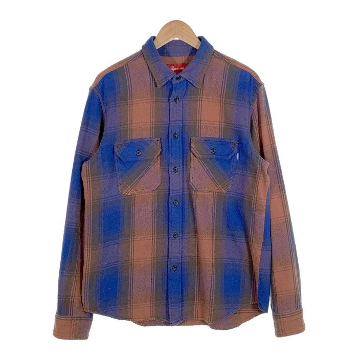 SUPREME シュプリーム 19AW Heavyweight Flannnel Shirt ヘビーウェイト フランネルシャツ ブルー Size M  福生店