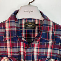 WTAPS ダブルタップス 141LTDT-SHM04 14SS UNION ユニオン チェック柄 半袖シャツ レッド sizeS 瑞穂店