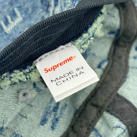 SUPREME シュプリーム 20SS Jacquard Logos Denim Crusher ジャガードロゴ デニムクラッシャーハット インディゴ Size S/M 福生店